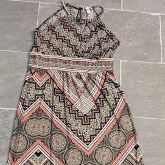 "London Times" Multicolor Maxi Dress Size 12 - Picture 3 of 10